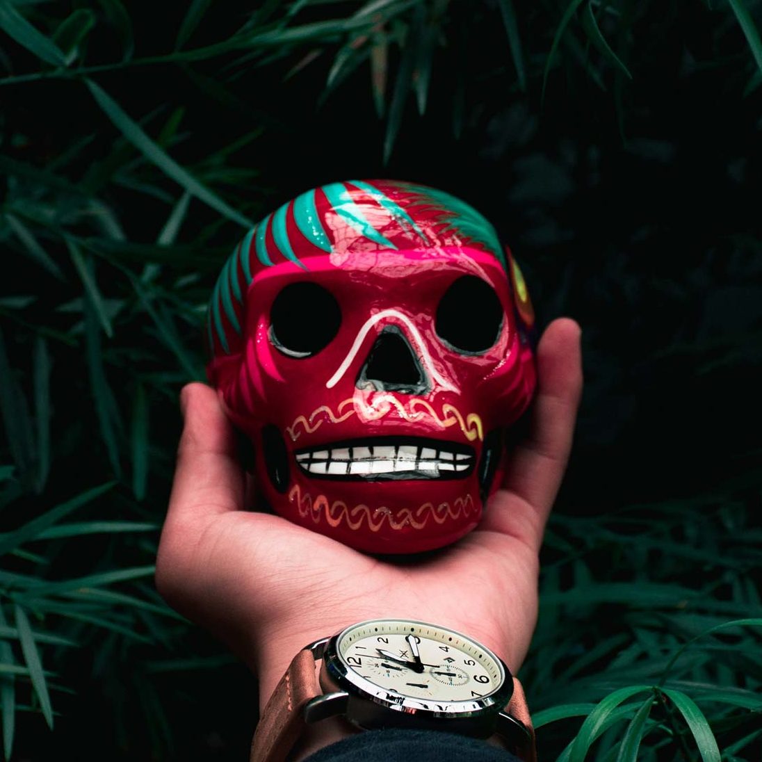 Hand Holding a Calavera Hand Holding a Calavera